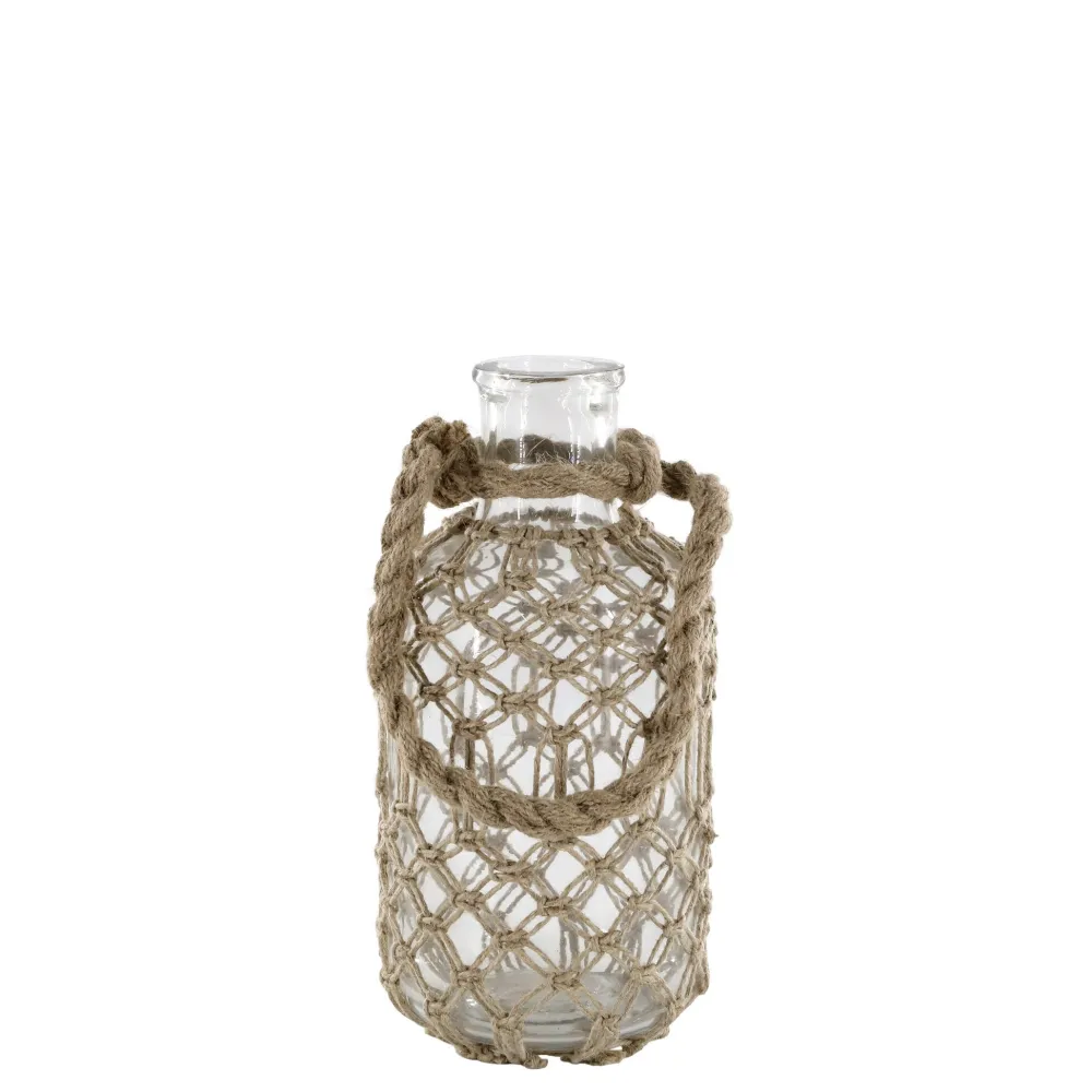 Outlet Chic Antique Flasche mit Geflecht und Henkel