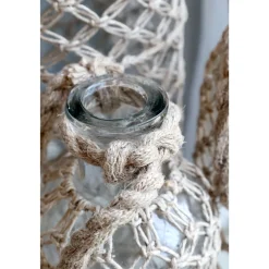 Outlet Chic Antique Flasche mit Geflecht und Henkel