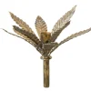 Chic Antique Flaschen Kerzenhalter mit Blättern
