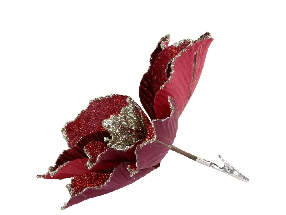 Sale Chic Antique Fleur Blume mit Clips, Tannenbaumschmuck
