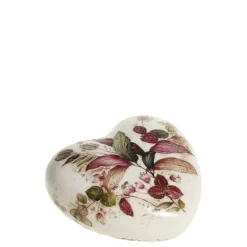 Best Chic Antique Florac Herz mit Blumenmotiv