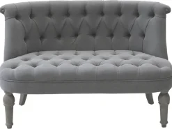 Discount Chic Antique Franz. Sofa in Leinenstoff