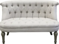 Discount Chic Antique Franz. Sofa in Leinenstoff
