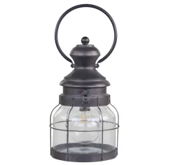 Outlet Chic Antique Franz. Stalllaterne mit Timer