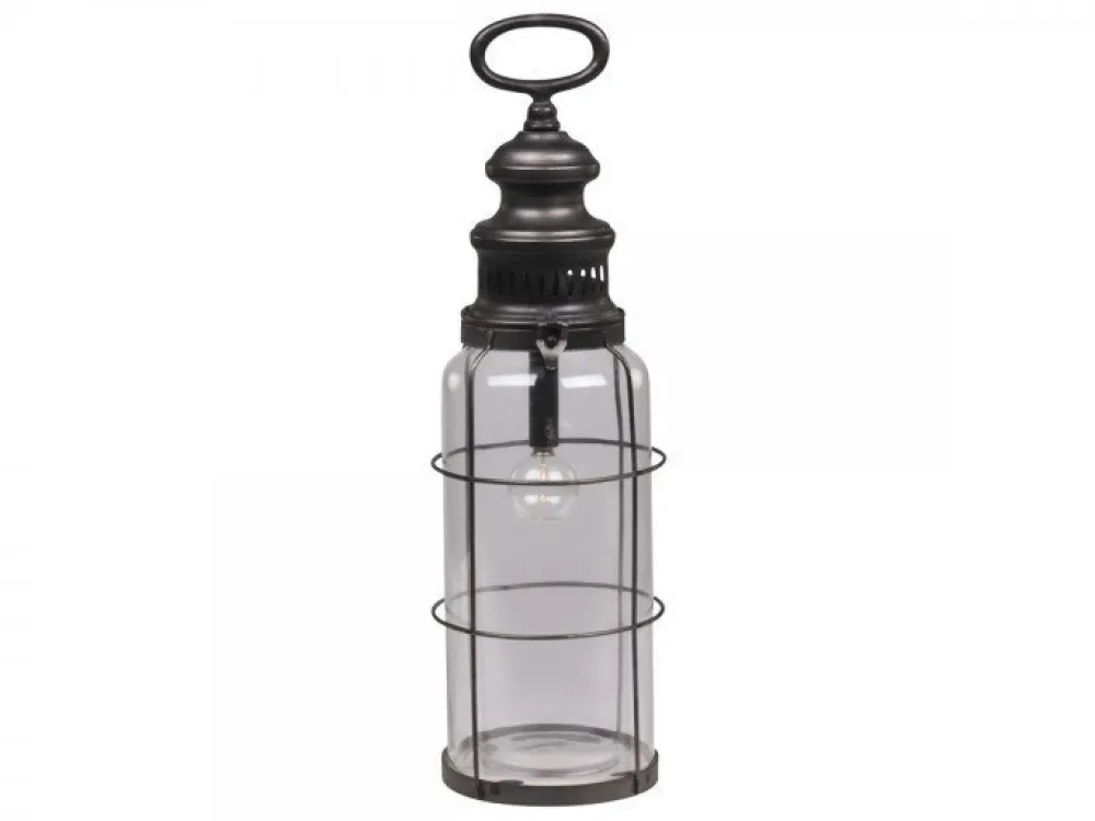 Clearance Chic Antique Französische Stalllaterne mit Timer inklusive Glühbirne