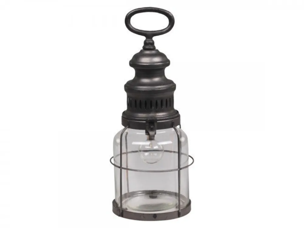 Clearance Chic Antique Französische Stalllaterne mit Timer inklusive Glühbirne