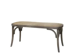 Outlet Chic Antique Französische Sitzbank aus Rattan