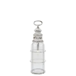 Chic Antique Französische Stalllaterne inkl. Birne & Timer