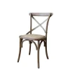 Discount Chic Antique Französischer Esstischstuhl mit Geflechtsitz