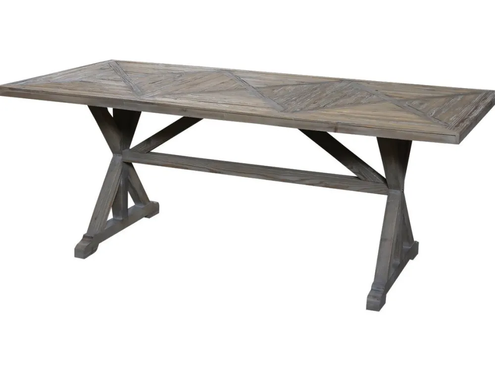 Discount Chic Antique Französischer Esstisch in Recyclingholz