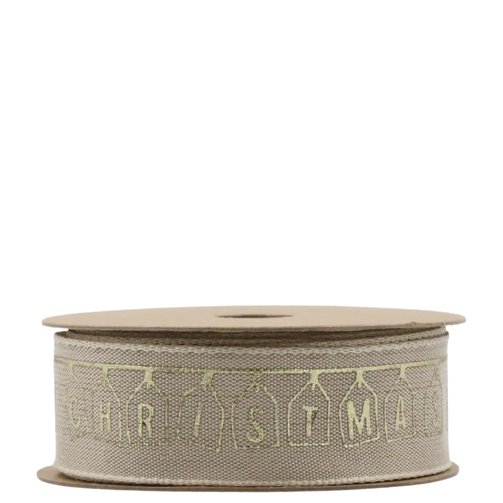 Online Chic Antique Geschenkband mit Merry Christmas