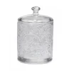 Outlet Chic Antique Glas Behälter mit Muster und Deckel