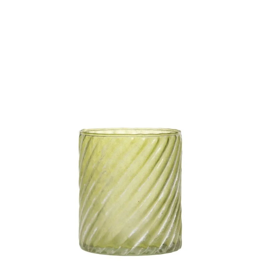 Clearance Chic Antique Glas Teelichthalter mit Muster