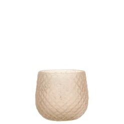 Clearance Chic Antique Glas Teelichthalter mit Muster