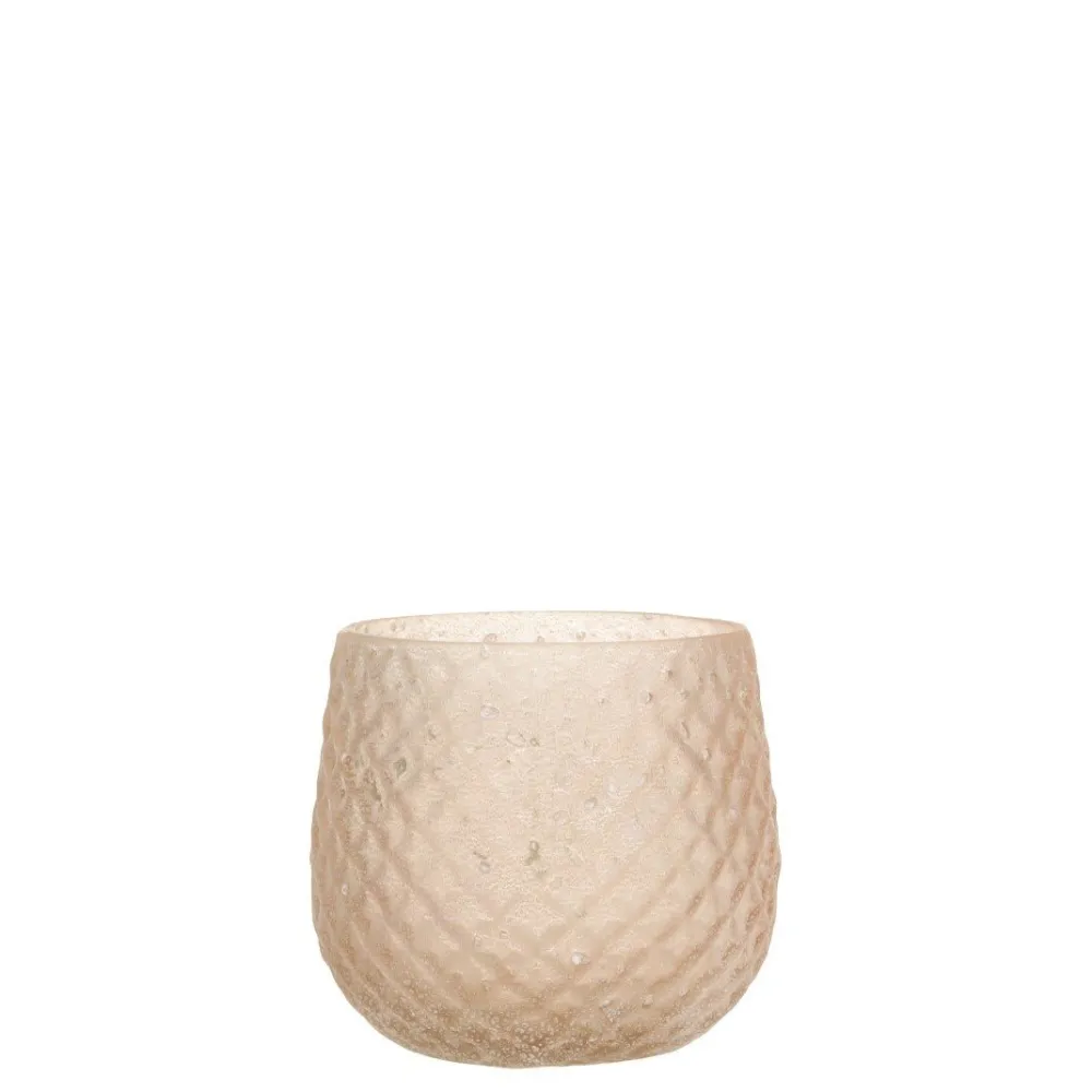 Clearance Chic Antique Glas Teelichthalter mit Muster