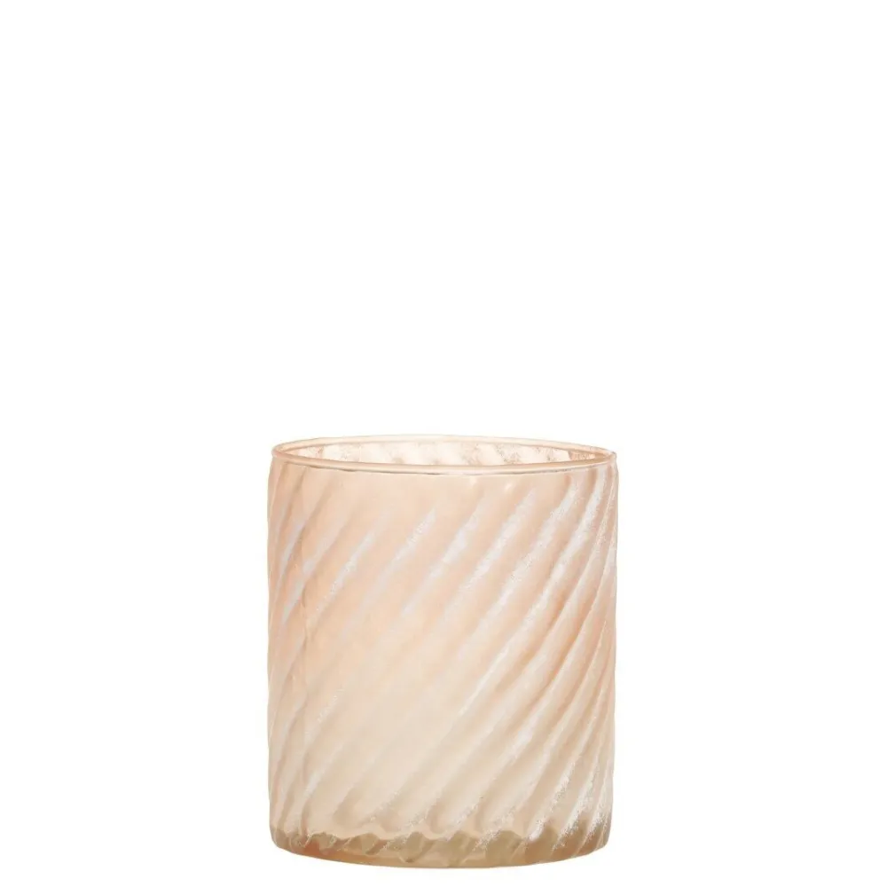 Clearance Chic Antique Glas Teelichthalter mit Muster