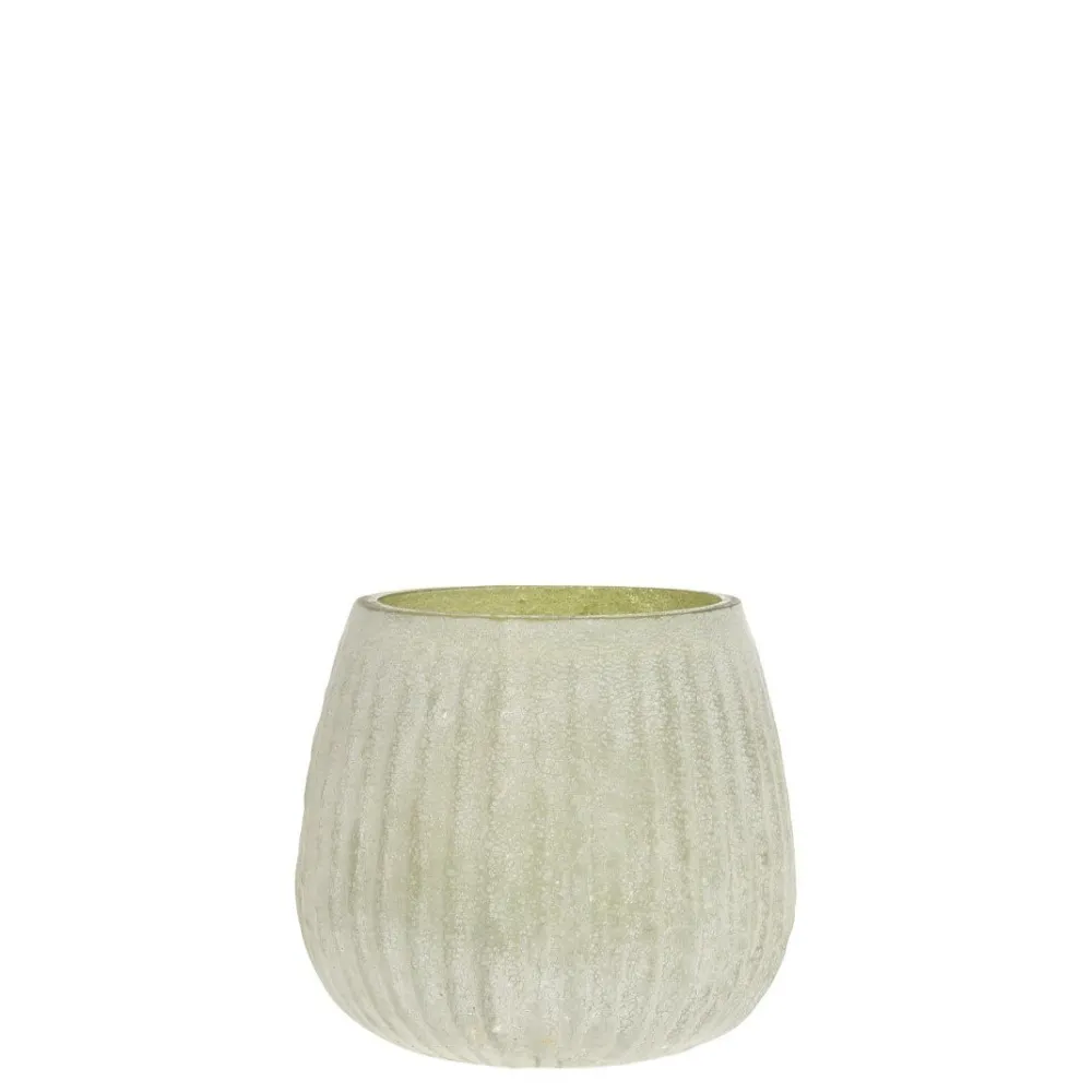Clearance Chic Antique Glas Teelichthalter mit Muster