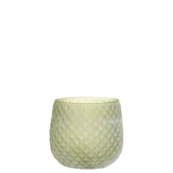 Clearance Chic Antique Glas Teelichthalter mit Muster