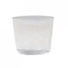 Best Chic Antique Glas Teelichthalter mit Schliff