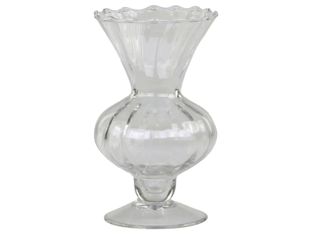 Hot Chic Antique Glasvase auf Fuß