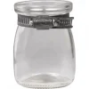 Chic Antique Glasvase Eisenverschluss