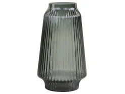 Chic Antique Glasvase mit Rillen