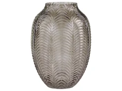 Outlet Chic Antique Glasvase mit Blattmuster