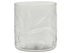 Best Chic Antique Gläsernes Hurricane mit Schliff