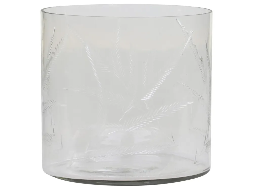 Best Chic Antique Gläsernes Hurricane mit Schliff