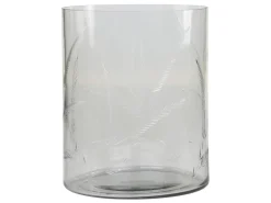 Best Chic Antique Gläsernes Hurricane mit Schliff
