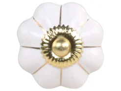 Discount Chic Antique Griff in Blumenform
