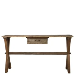 Online Chic Antique Grimaud Holz Tisch mit Schublade