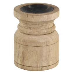 Clearance Chic Antique Grimaud Kerzenständer aus Holz