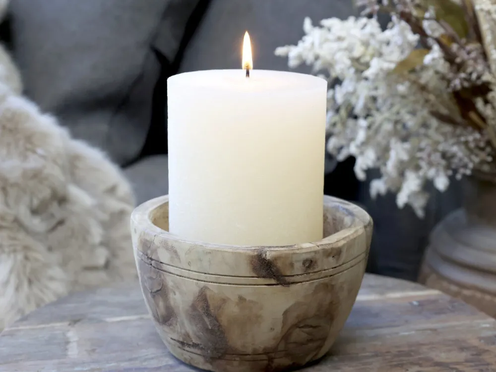 Outlet Chic Antique Grimaud Kerzen Schüssel für Deko