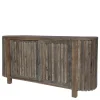 Outlet Chic Antique Grimaud Kommode mit Rillen und Schiebetüren