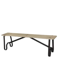 Sale Chic Antique Grimaud Sitzbank mit Beinen aus Eisen