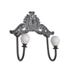 Clearance Chic Antique Hakenleiste mit Porzellangriffen