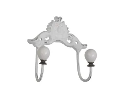 Clearance Chic Antique Hakenleiste mit Porzellangriffen