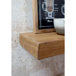 Discount Chic Antique Halterloses Regalbrett aus Holz