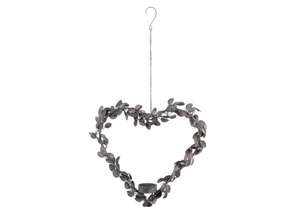 Hot Chic Antique Herzkranz Teelichthalter mit Aufhang