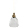 Online Chic Antique Hängelampe mit Holzzierhülse