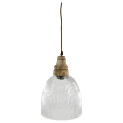 Online Chic Antique Hängelampe mit Holzzierhülse