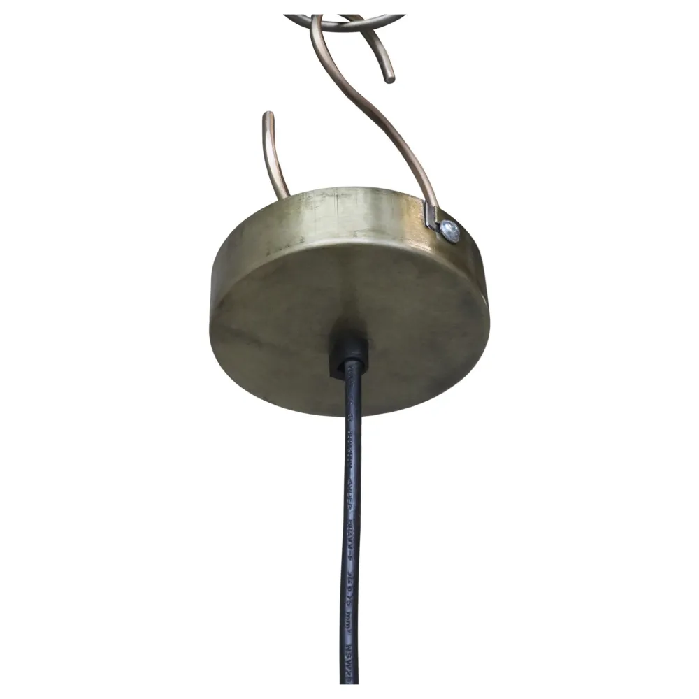 Discount Chic Antique Hängelampe oval aus Rattangeflecht