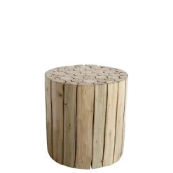 Sale Chic Antique Hocker aus Eukalyptusholz
