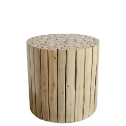 Sale Chic Antique Hocker aus Eukalyptusholz