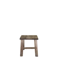 Hot Chic Antique Hocker mit Muster auf Sitz