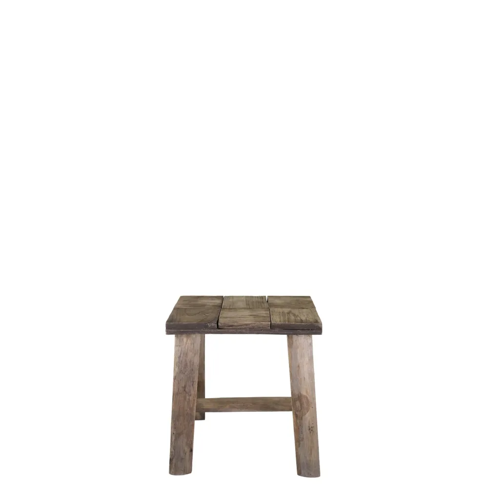 Hot Chic Antique Hocker mit Muster auf Sitz