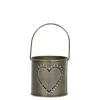 New Chic Antique Hurricane Windlicht mit Dekor