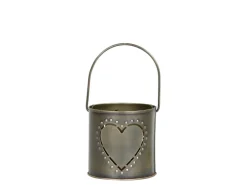 New Chic Antique Hurricane Windlicht mit Dekor