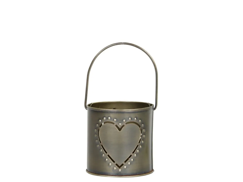 New Chic Antique Hurricane Windlicht mit Dekor